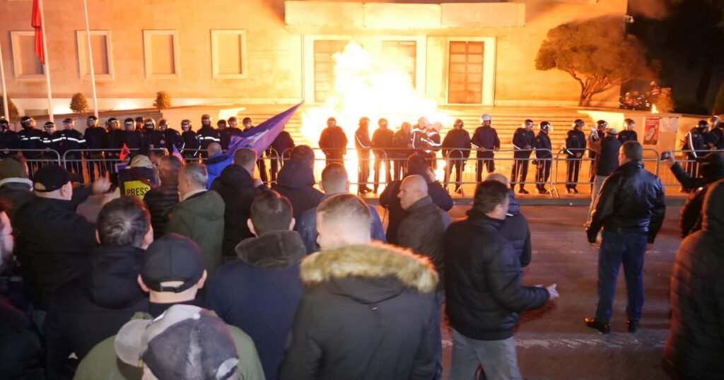 Albanian Prime Minister's Office Hit by Firebomb Amidst Rising Corruption Protests