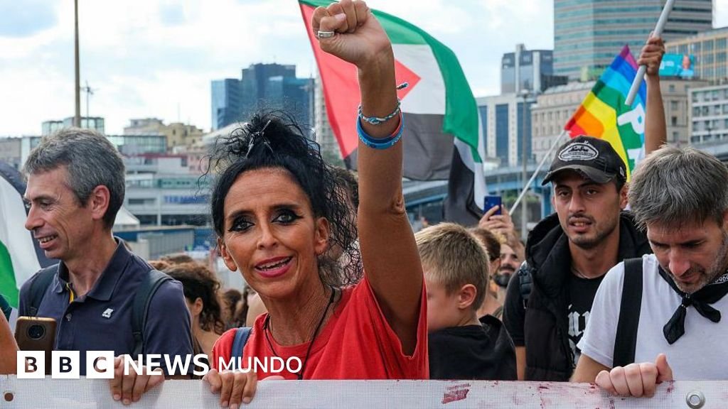 "Censuramos todo": las imágenes de la manifestación masiva en Italia contra los ataques de Israel en Gaza.