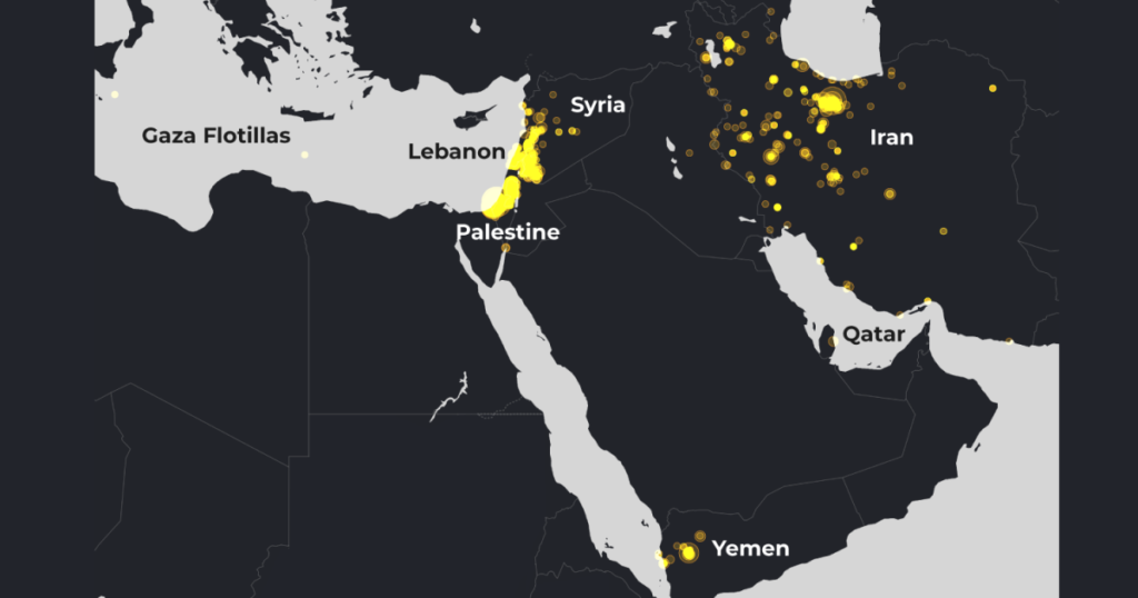 Countries Targeted by Israel in 2025: An Animated Map