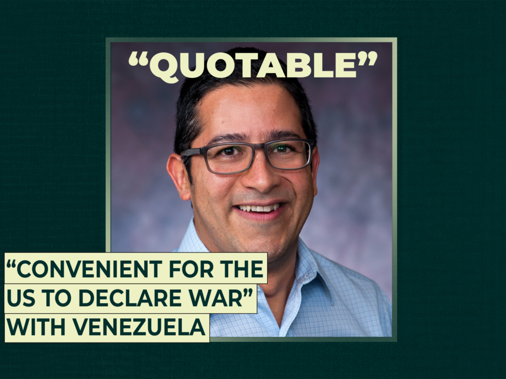 “Easy for the US to initiate military conflict with Venezuela”