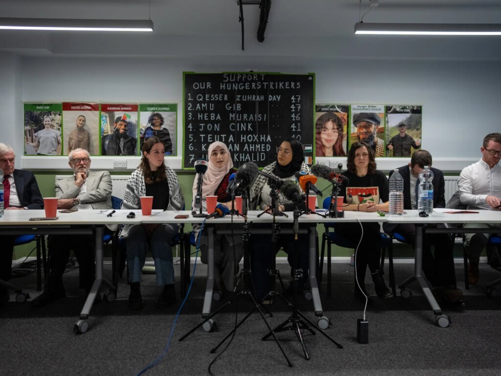 Four Palestine Action hunger strikers commit to ongoing protest while two take a break.