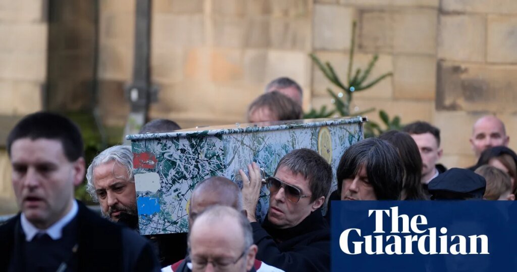 Manchester music and football icons unite for the funeral of Stone Roses' Mani