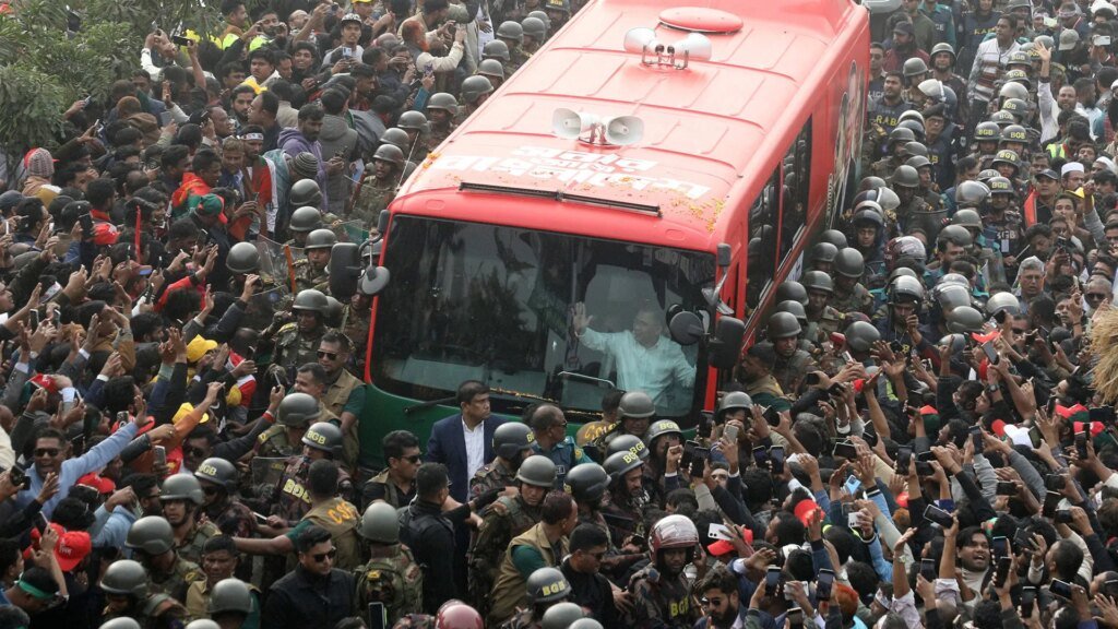 Over a million greet Tarique Rahman upon his return to Bangladesh