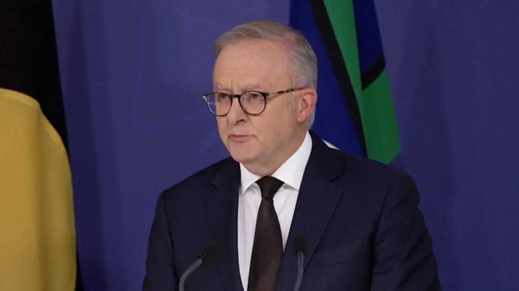 PM Albanese labels Bondi shooting as ‘unacceptable’ and promises to reassess firearm regulations.