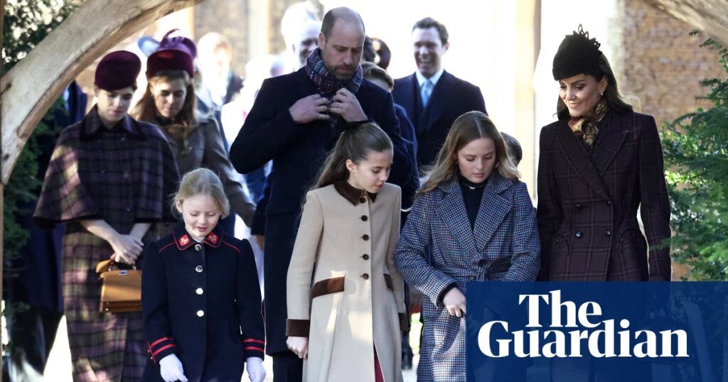 Princesses Eugenie and Beatrice attend Christmas Day service with the royal family.