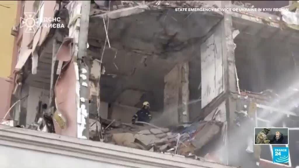 Russian Drones and Missiles Strike Ukraine Before Zelensky's Trip to the U.S.