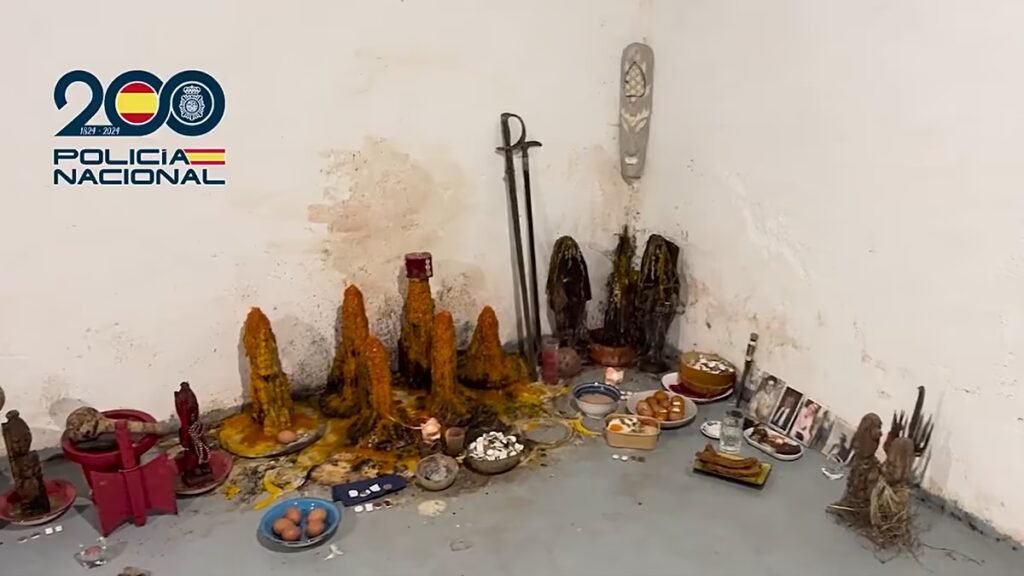 Spanish authorities break up a cult that incorporated drugs and animal sacrifice into its practices.