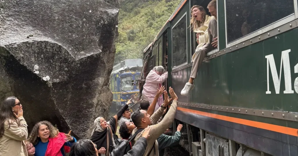 Train derailment close to Machu Picchu in Peru results in driver fatality and multiple injuries.