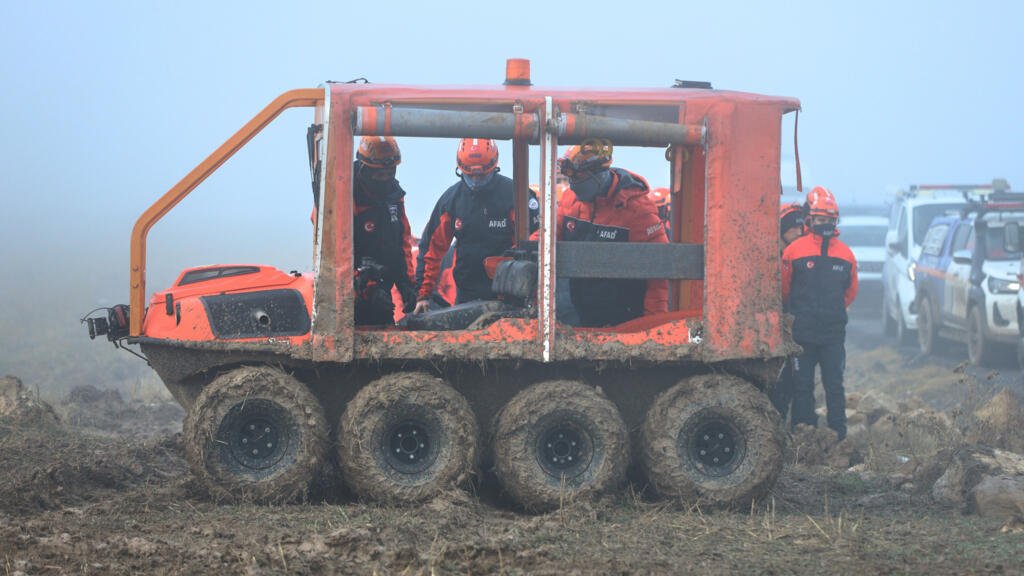 Turkey retrieves black box from the plane crash involving Libya's military leader.