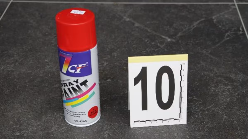 Visitor to face vandalism charges following spray-painting of 'offensive language' on Salvation Army property.