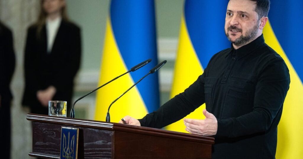 Zelenskyy proposes conditions for peace, hinting at a potential pullback from eastern Ukraine.