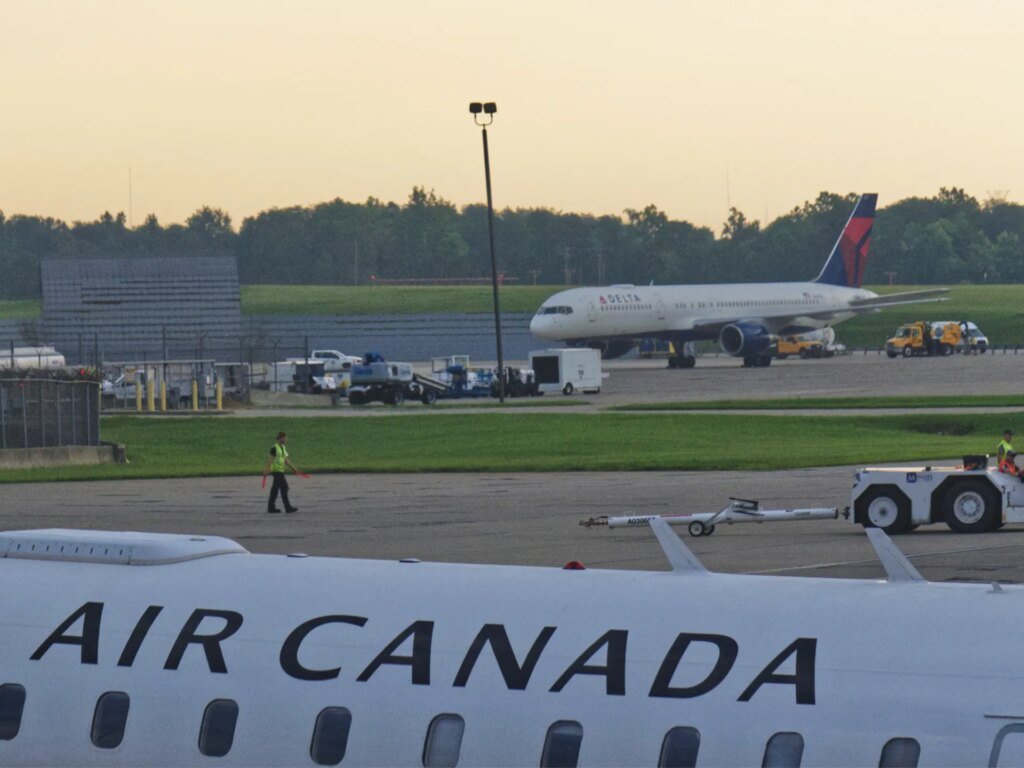 Bombardier shares plummet following Trump's warnings of a 50% tariff on Canadian aircraft.