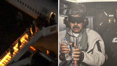 Maduro y su esposa aterrizan en Nueva York tras los comentarios de Trump sobre la dirección de EE. UU. en Venezuela hasta una "transición segura".