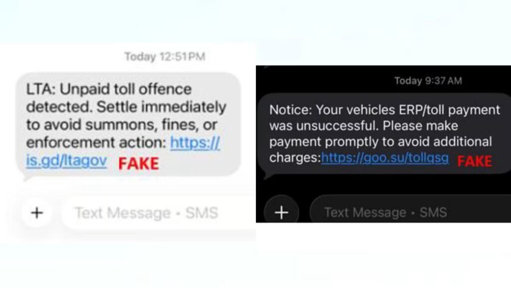 Authorities caution against phishing scams impersonating LTA, aimed at Singaporean travelers heading to Malaysia.