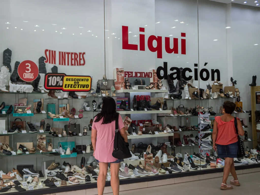 In Argentina, residents are borrowing money to purchase groceries.