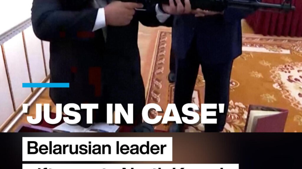 Belarusian Leader Presents Gun to North Korea's Kim Jong Un