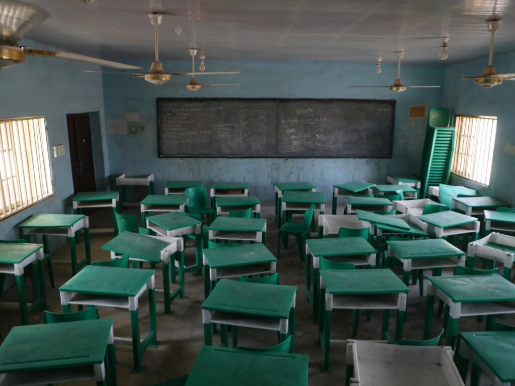 Nigeria cannot establish secure schools in hazardous neighborhoods.
