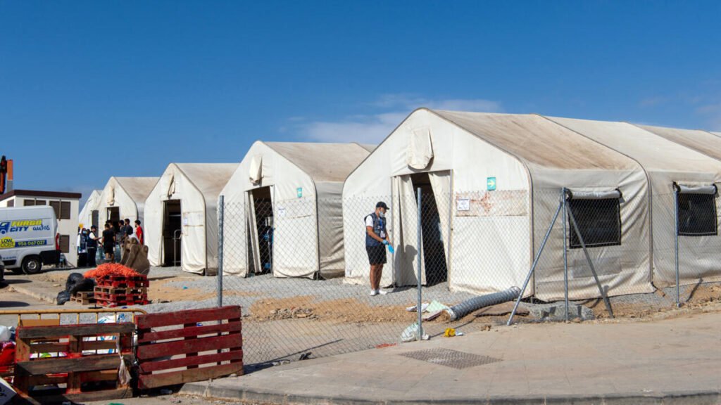 Authorities relocate numerous migrants remaining on beaches in the Spanish enclave of Ceuta.