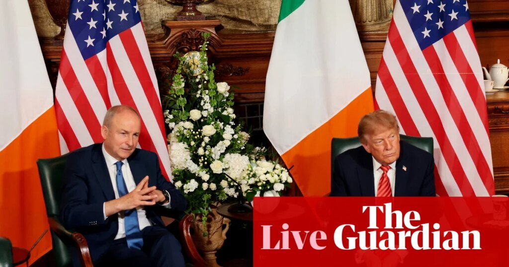 Trump expresses desire for a unified Ireland, stating “it could happen now” during his Dublin visit – live coverage