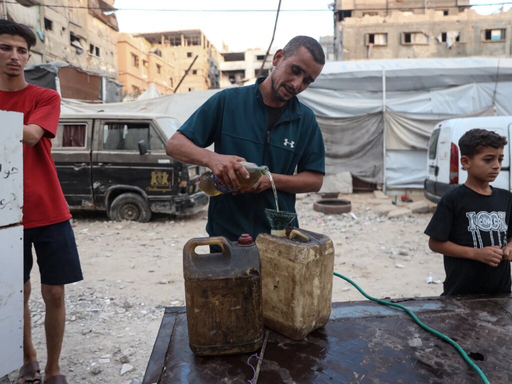 With no resources left, residents in Gaza are compelled to rent generators by the hour.