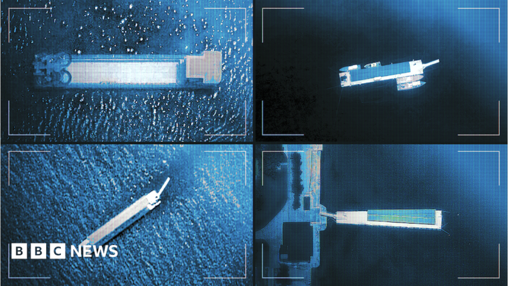 Images reveal opulent yacht featuring a 50m pool and water slides located close to Kim Jong Un's summer getaway.