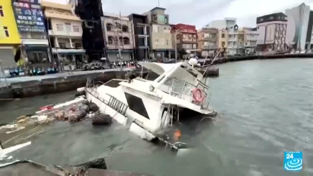 Typhoon Champi Hits Taiwan Hard